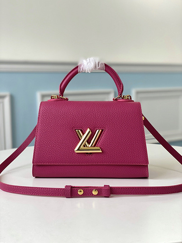 L  LV bag number m57096 rose pink Twist One Handle Tombok-f1408687